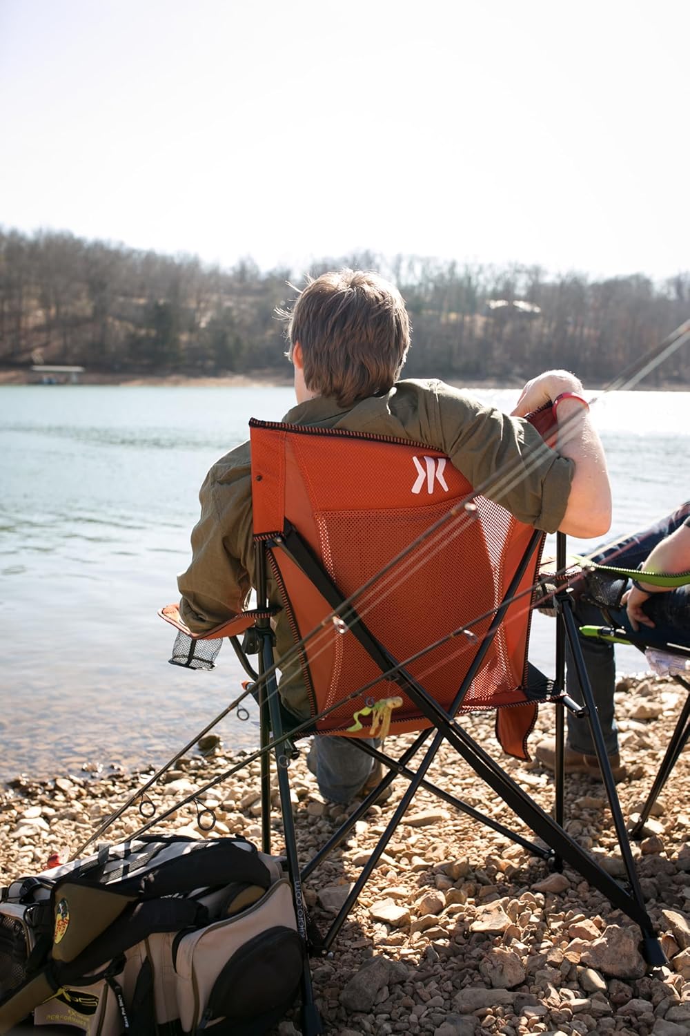 Kijaro Portable Camping Chairs - Enjoy the Outdoors with a Versatile Folding Sports Chair for Outdoor & Lawn - Dual Lock Feature Locks Position – Hallet Peak Gray