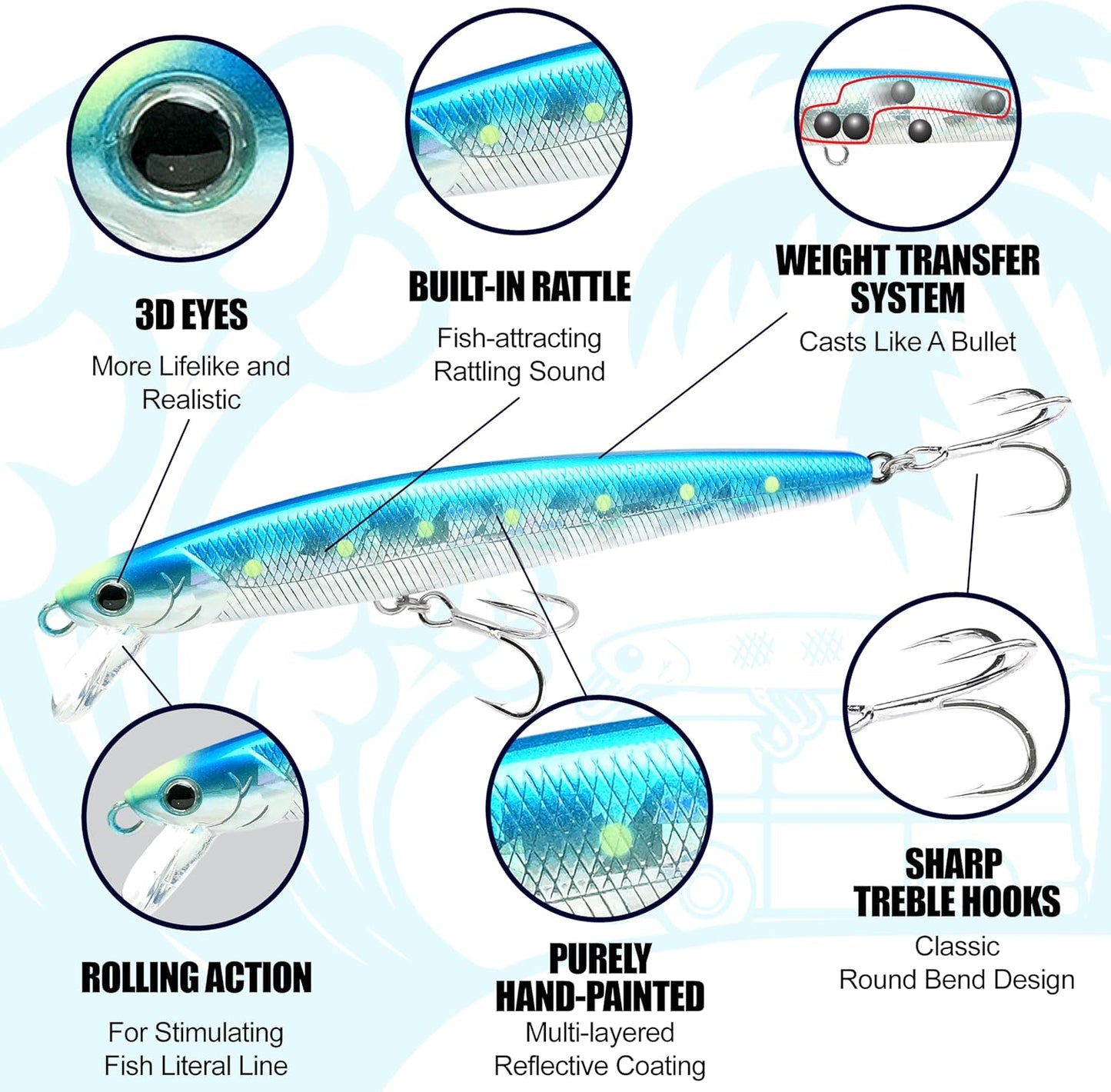 LUCKY CRAFT FlashMinnow 130MRS, Saltwater Surf Fishing Lures, Jerkbait, Halibut, Surf Perch, Calico Bass, White Seabass, Striped Bass, Sinking, Fishing Gear, Fishing Accessories, Fishing Tackle