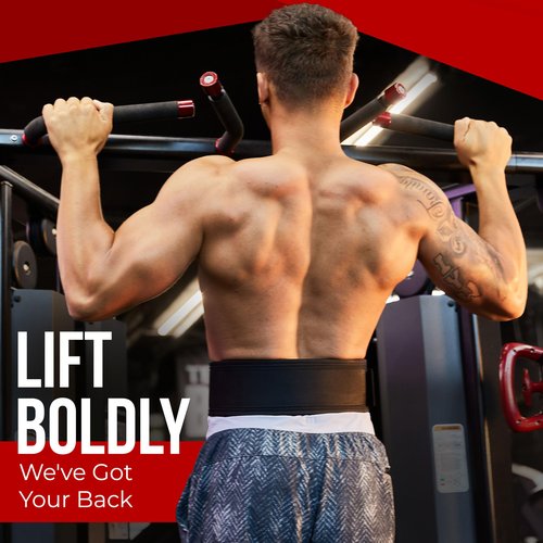 Fultrex Self-Locking Weight Lifting Belt - 4-inch Gym Belt for Men, Weight Belt for Men, Lever Belt Weightlifting, Crossfit Weightlifting Belt, Weight Lifting Belts, Weight Belts for Lifting Men