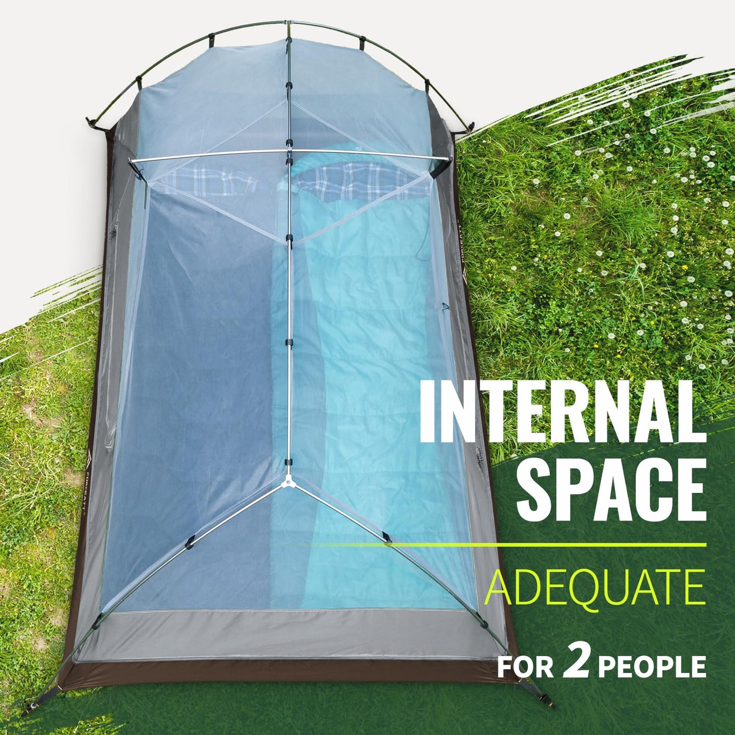 Forceatt Tent for 2 Person is Waterproof and Windproof, Camping Tent for 3 to 4 Seasons,Lightweight Aluminum Pole Backpacking Tent Can be Set Up Quickly,Great for Hiking…
