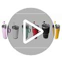 Silicone Spill Stopper and Straw Cover Kit for YETI Tumblers - Leak Proof Mug Accessories (White, 2 Sets)