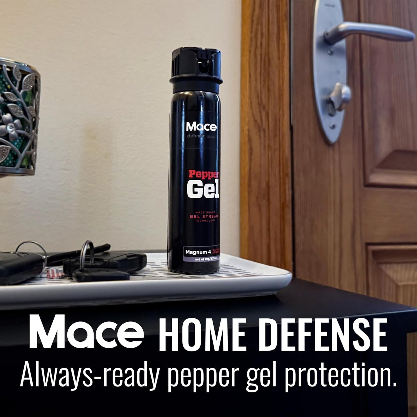 Mace Magnum 3, Magnum 4, or Magnum 9 Pepper Gel Spray, Up to 25 Feet Range, No Wind Blowback, Pepper Spray Gel for Women & Men