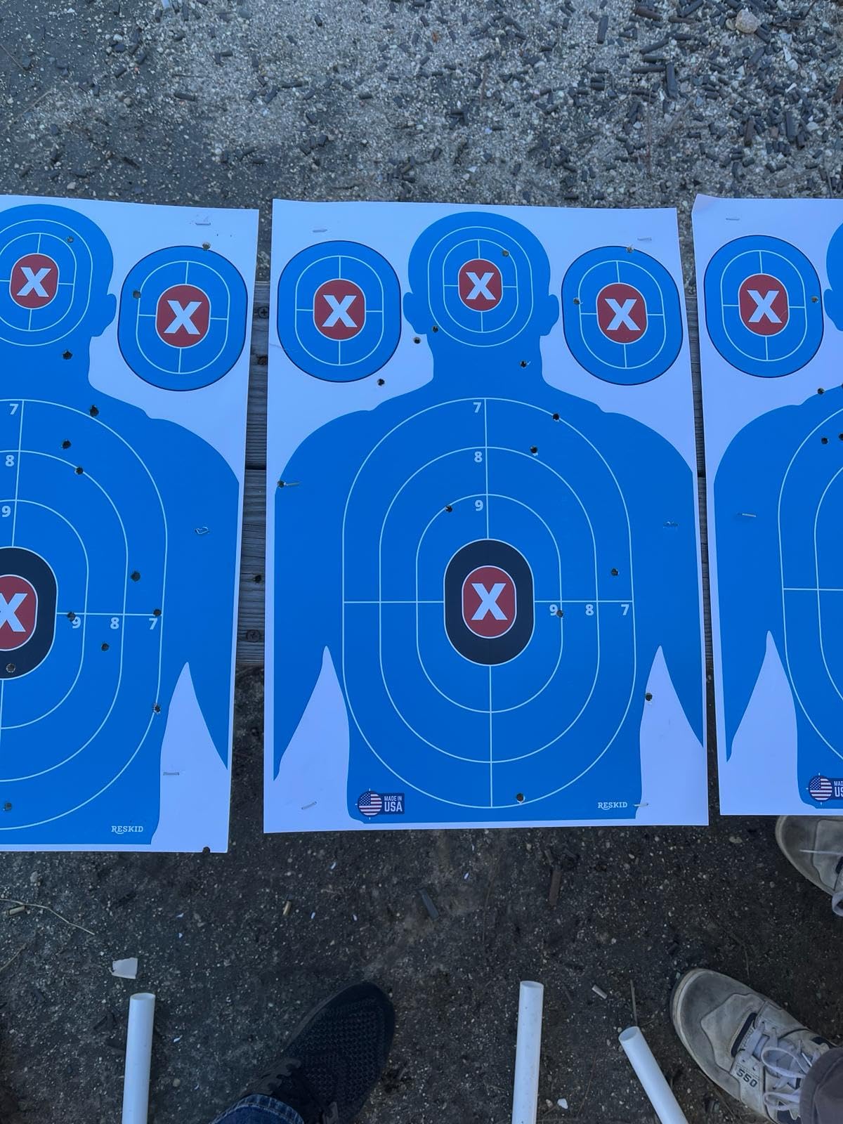 50-Pack 12x18in Shooting Targets Paper - Thick Cardstock - Easy-to-See Silhouette Targets for Handgun, BB Gun, Airsoft - Indoor/Outdoor Use (50)
