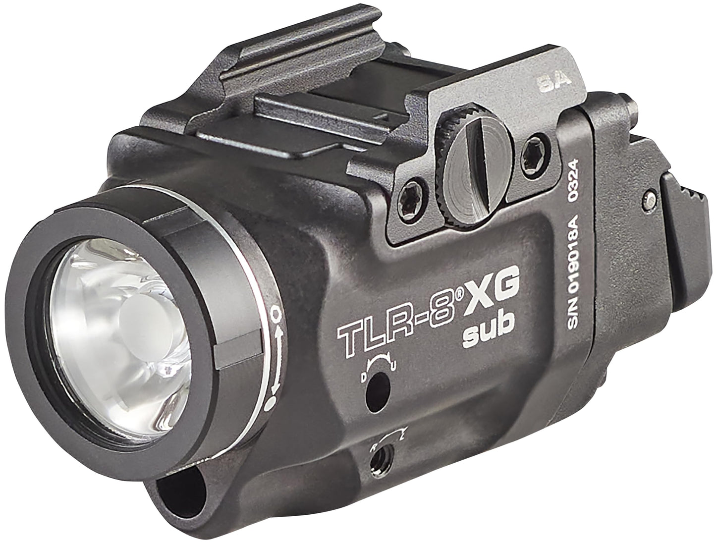 Streamlight 69439 TLR-8 X G sub 500-Lumen Rail-Mounted Tactical Weapon Light with Integrated Green Aiming Laser Exclusively for Springfield Armory Hellcat Only, Black