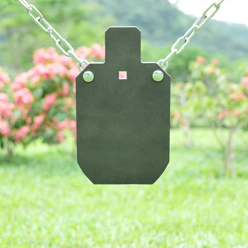Steel Targets for Shooting, 1/2" Thick Rifle Rated AR500 Steel Gong Silhouette Metal Target for Precision Shooting