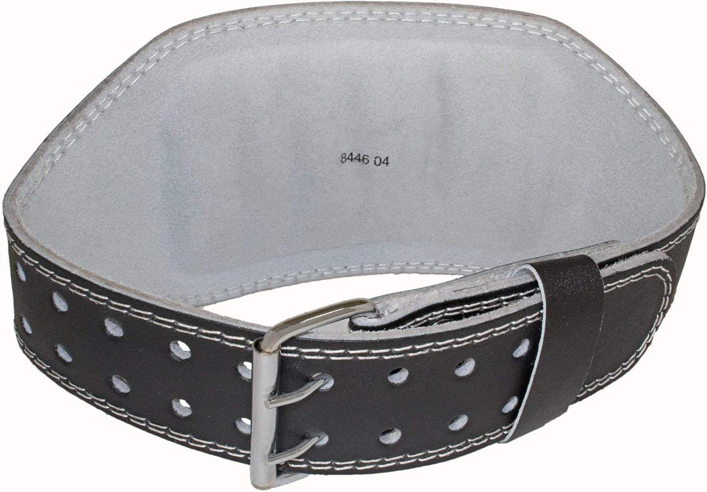 Grizzly Fitness Pacesetter Padded Leather Weightlifting Belt - 6" | Suede Lining | Padded for Extra Comfort | Used by Pros | Won't Dig into Hips or Back | Training Belt for Improved Biomechanics