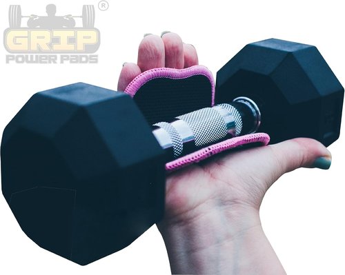 Grip Power Pads for Women - Lifting Grips & Workout Gloves Alternative (1 Pair)