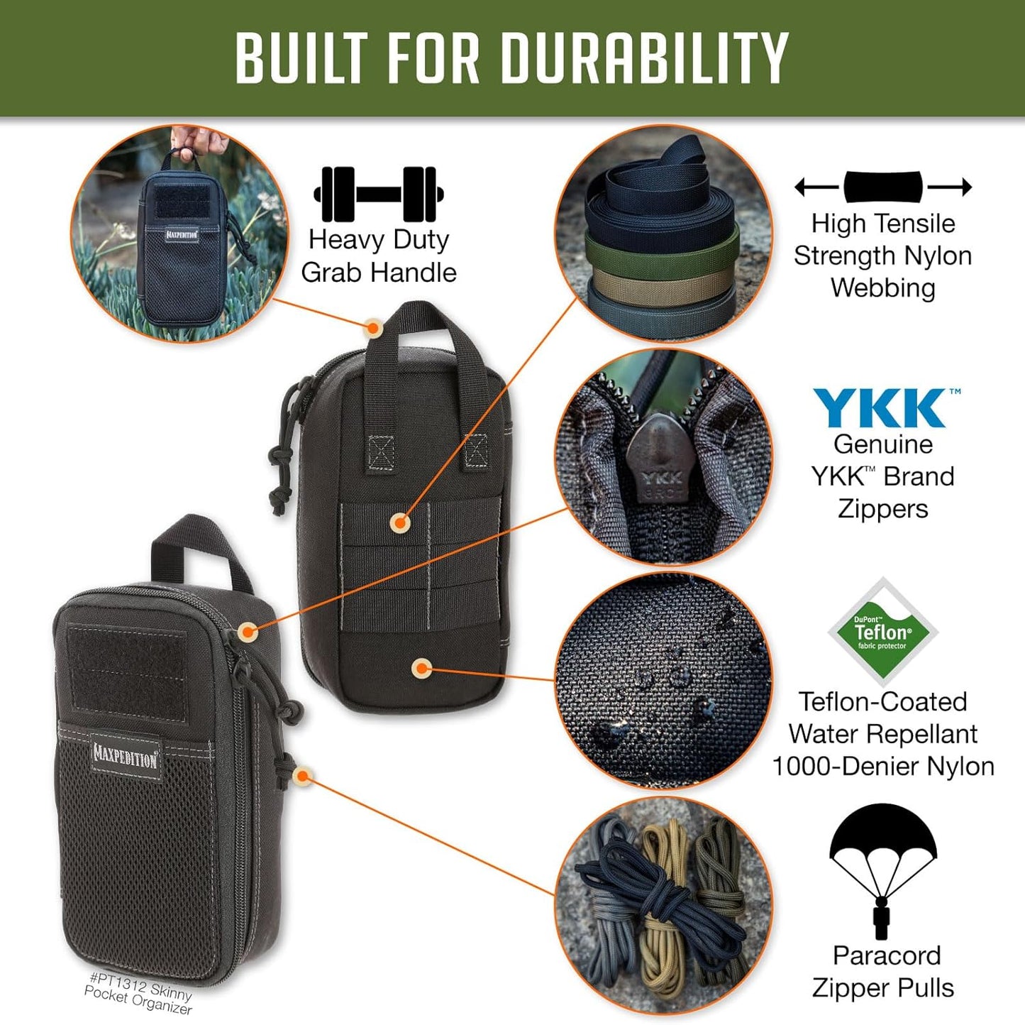 MAXPEDITION Skinny Pocket Organizer