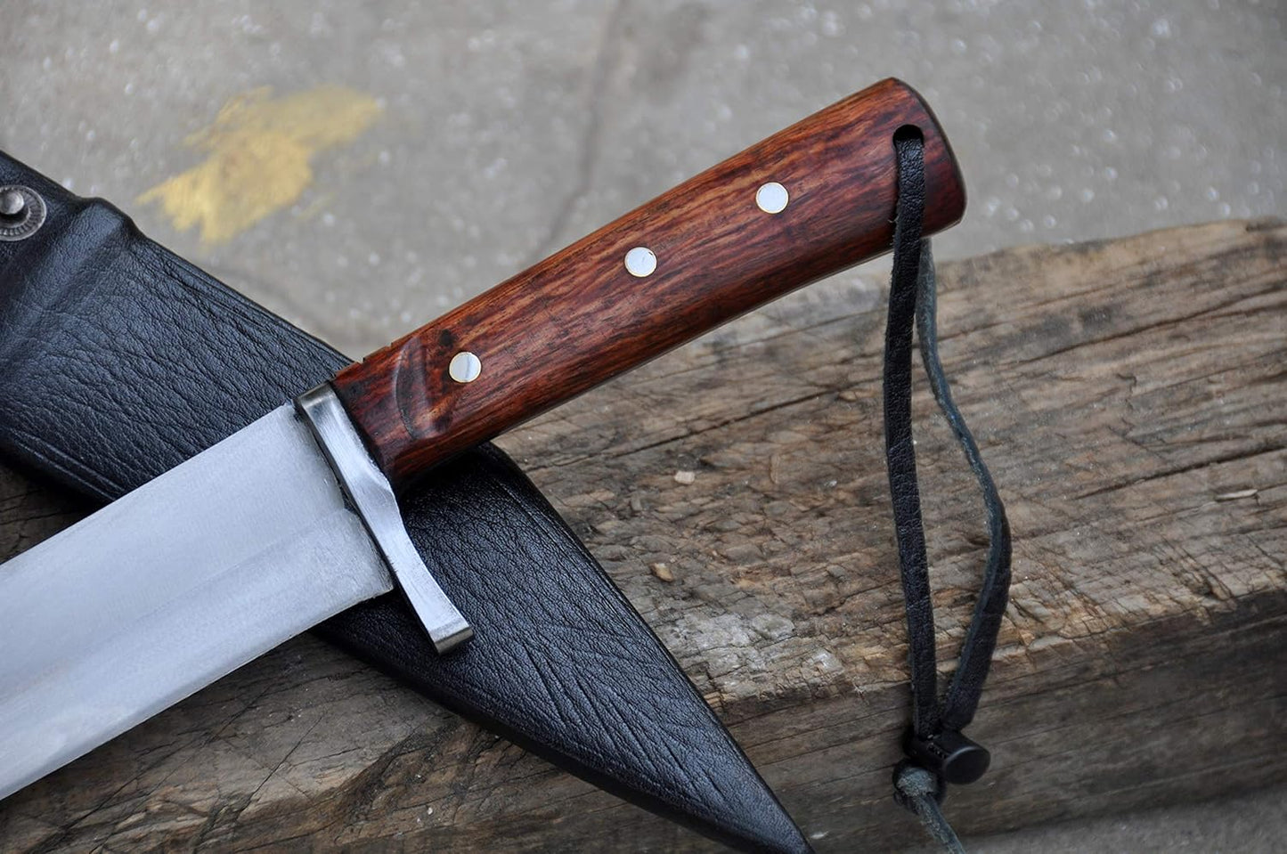 Unleash Versatility: 8-Inch Seax Knife for Hunting, Camping, Tactical, and Survival Adventures- Handforged in Nepal-come with Sheath-Tempered