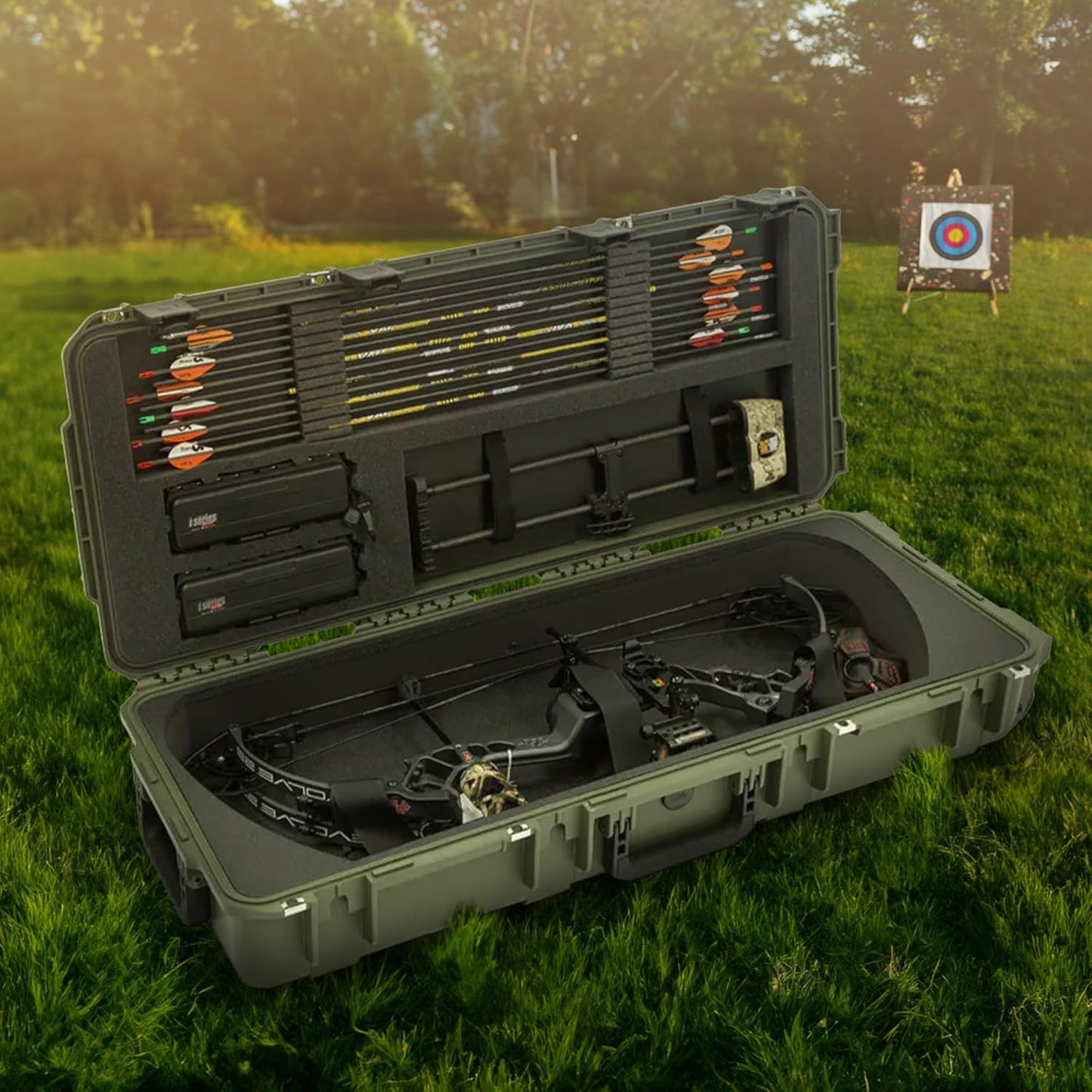 SKB Mathews Hard Shell Compound Bow and Arrow Archery Case with Wheels