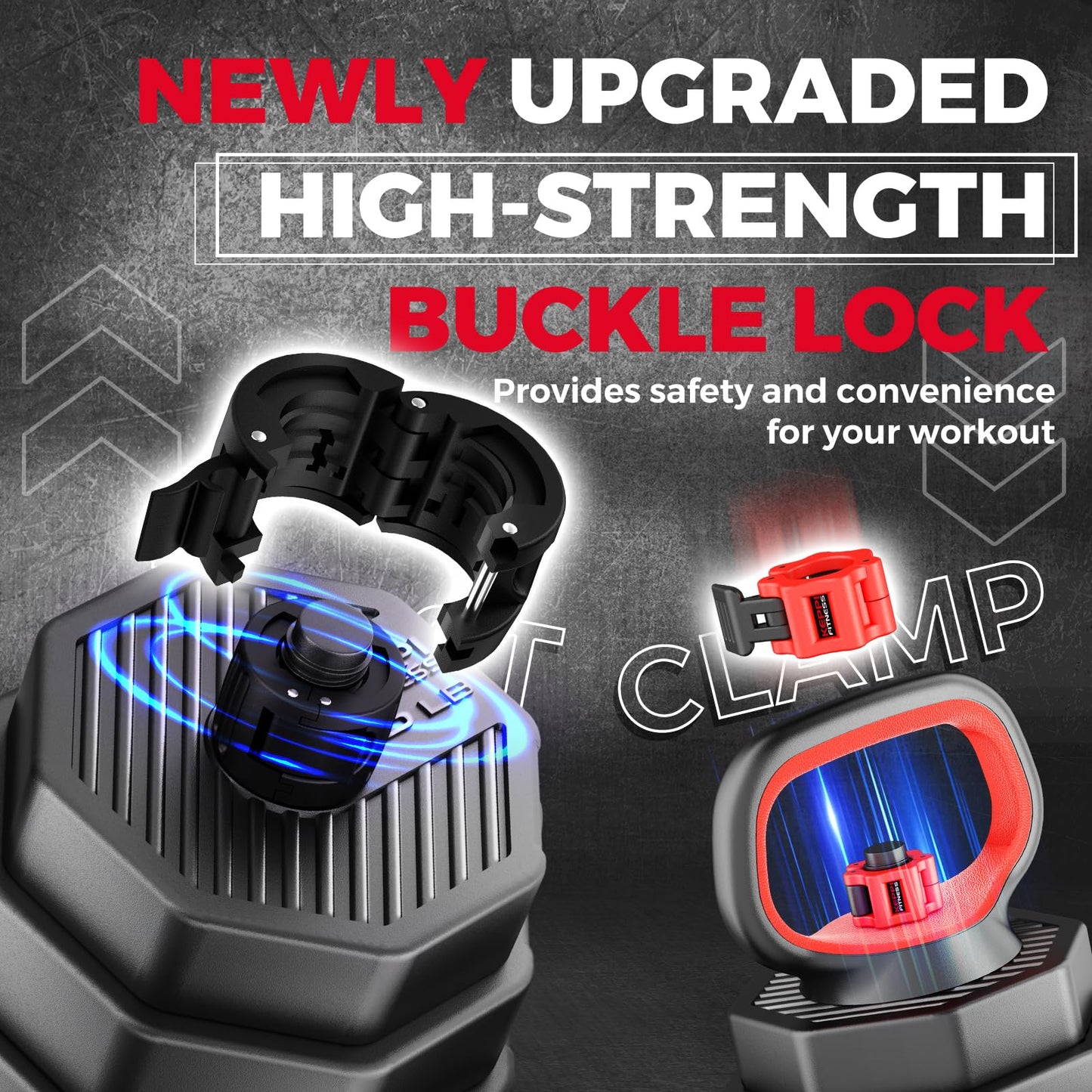 KeppiFitness Adjustable Dumbbell Set, 30/40/50/70/90 lb Weight Set with Connector Bar, 4 in 1 Workout Gear with Dumbbell, Kettlebell, Barbell, Push up Handle for Home Gym Fitness Exercise…