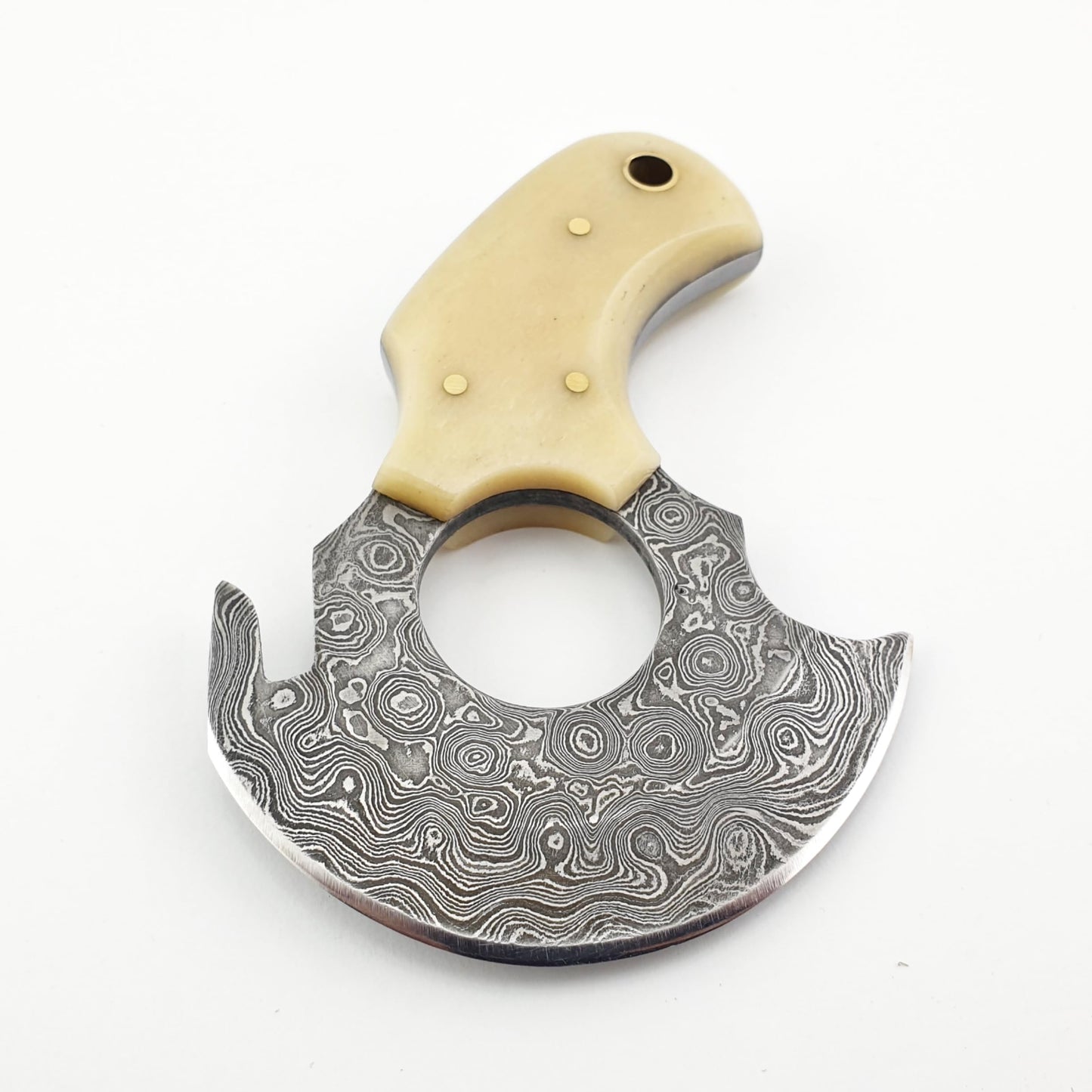 DREVNI STEEL Skinning Knife Bone Handle