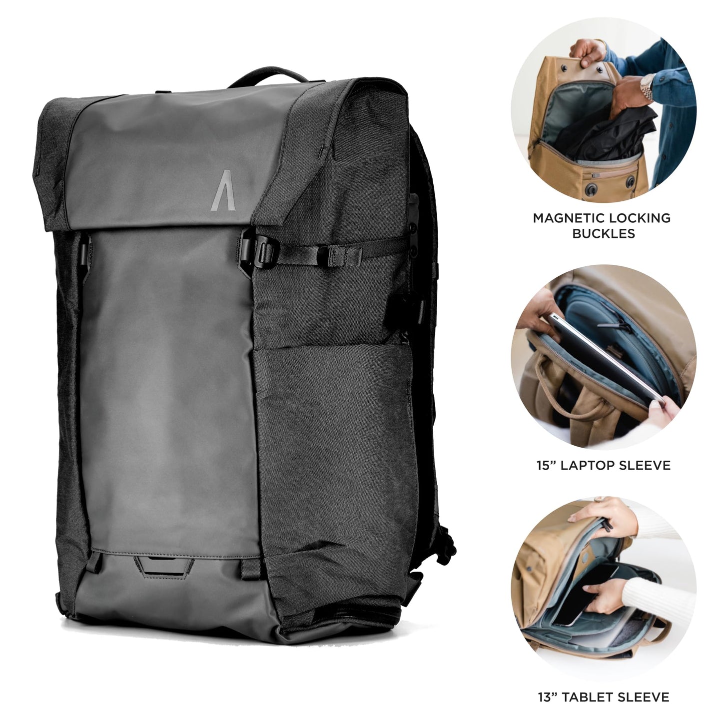BOUNDARY X-PAC 22L Men's Women's Boundary Backpack Rucksack ERRANT PACK, Black