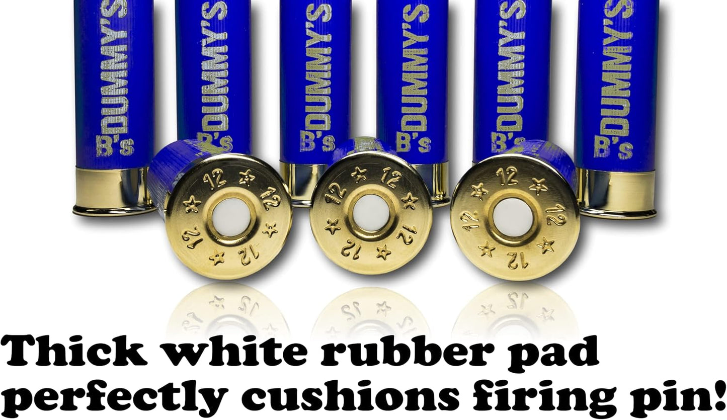 B's Dry Fire Snap Caps - Dummy 12 Gauge Training Caps (12 Ga Blue 2 ¾”)
