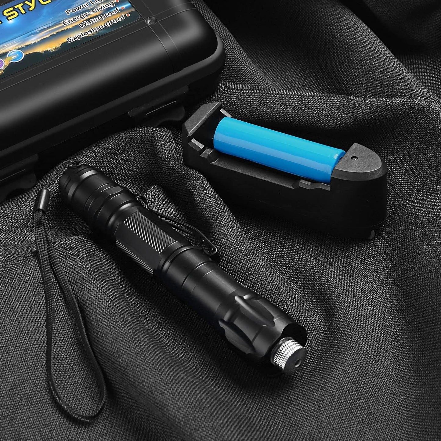 JollyJungleWave Long Distance Flashlight with Indoor Meetings, Pet Exercising, Outdoor Camping, Astronomy