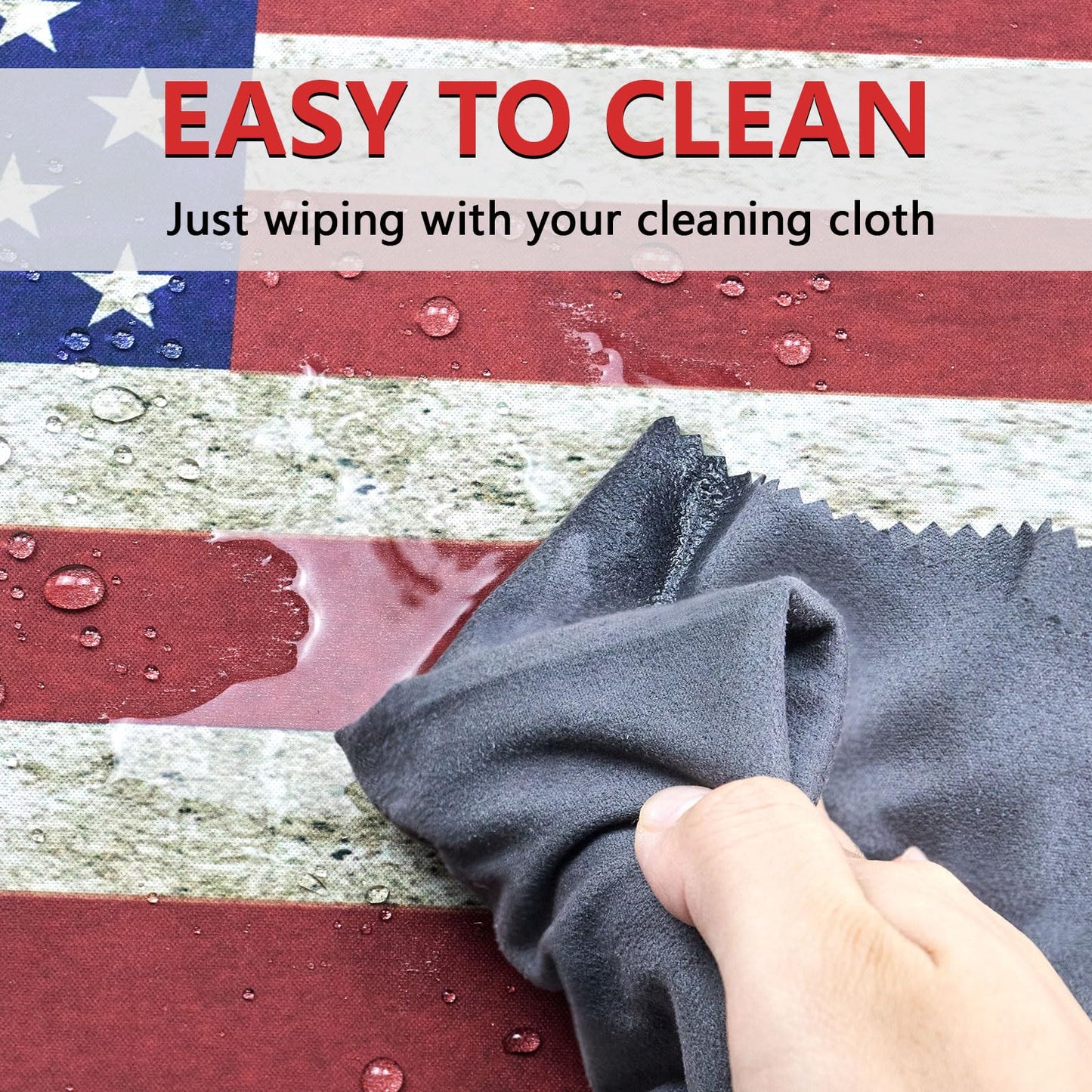 24"x12" Gun Cleaning Mat with 200PCS 6" Gun Cleaning Swabs - Waterproof, Oil-Resistant, Anti-Slip Pistol Mat for All Handguns - Thick Workbench Pad and Lint-Free, Highly Absorbent Long Cotton Swab