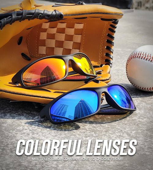 KALIYADI Mens-Sunglasses Polarized Sunglasses-Men Sports: Sport Sun Glasses for Running Cycling Fishing with UV Protection