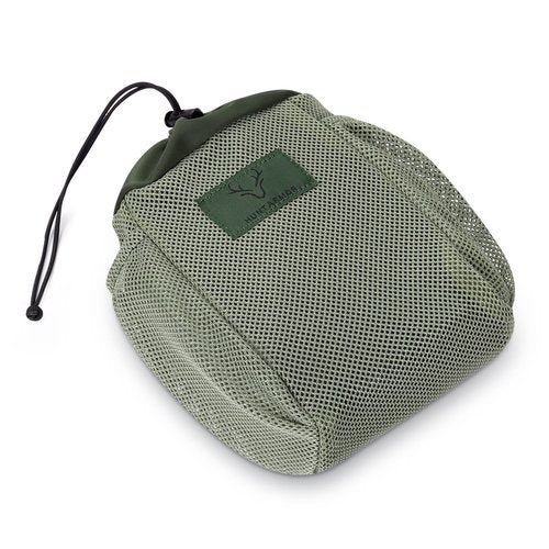 QOGIR Dump Pouch Saddle Pouches, Mesh Saddle Bags with Drawstring Closure, Easily Attaches to Any Hunting Saddle, Lightweight Saddle Hunting Accessories, Comfortable Hunting Saddle Accessories