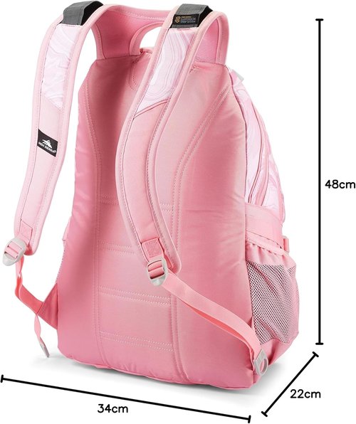 High Sierra Loop Backpack, Travel, or Work Bookbag with tablet sleeve, One Size, Black