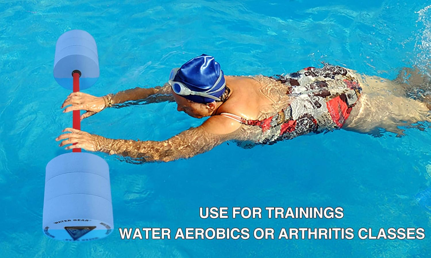 Water Gear Eco Bar Float - Water Fitness and Pool Exercise - Great For Upper Body and Minimum Stress Training - Non-Padded