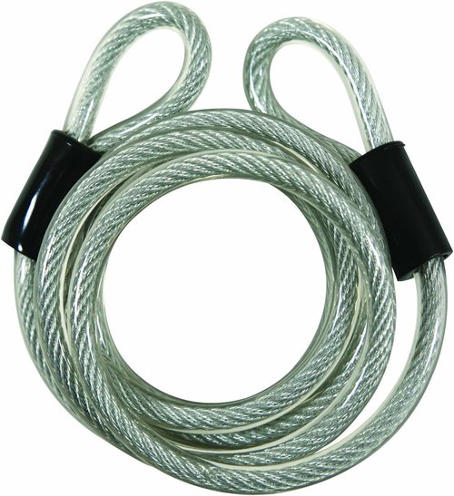 Guard Security 681/740 Vinyl Coated Cable with Loop Ends and 740 Padlock, 6-Feet x 5/16-Inch