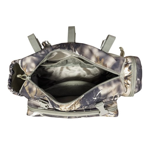 AUSCAMOTEK Camouflage Hanging Bag for Treestand Platform Saddle Hunting – Camo Fanny Pack for Hunting Accessories and Storage with Expandable Compartments and Water Holder
