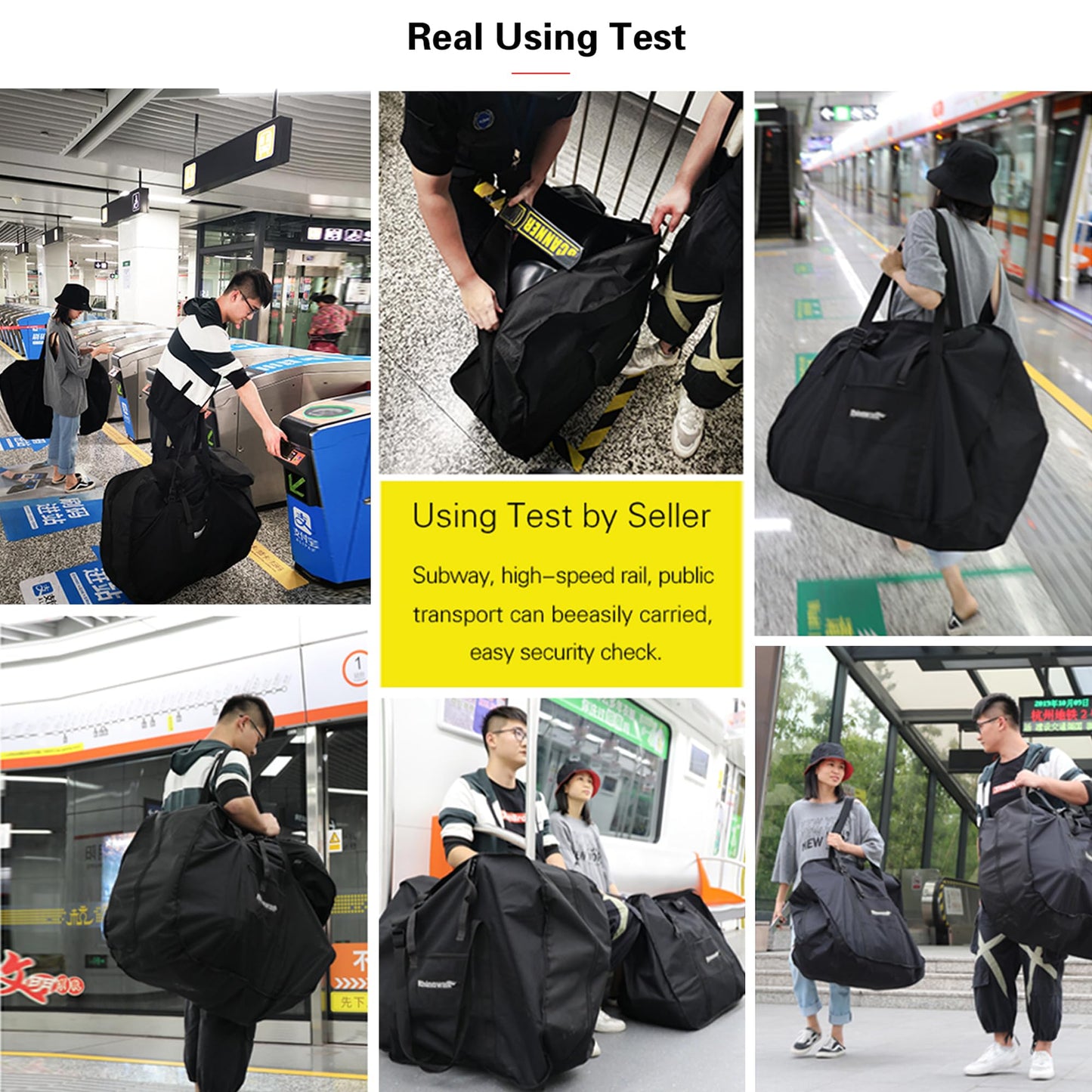 Kinpit 26 inch Folding Bike Bag Thick Bicycle Transport Carry Case for Air Travel