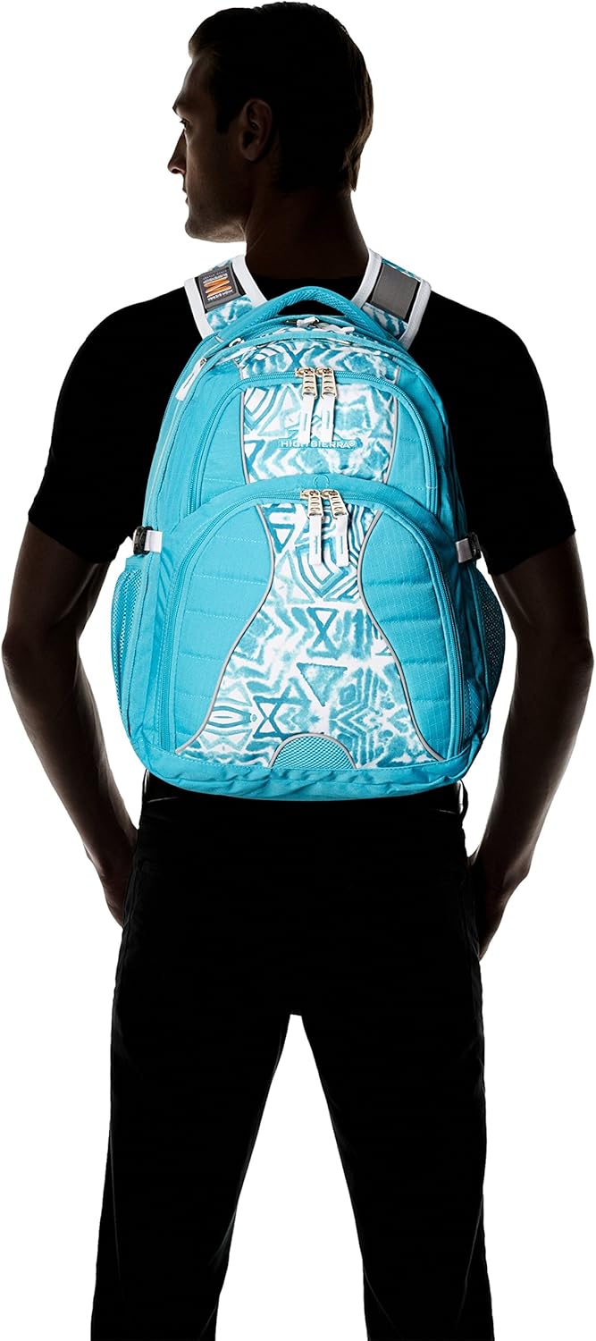 High Sierra Swerve Laptop Backpack, Crimson/Black, One Size
