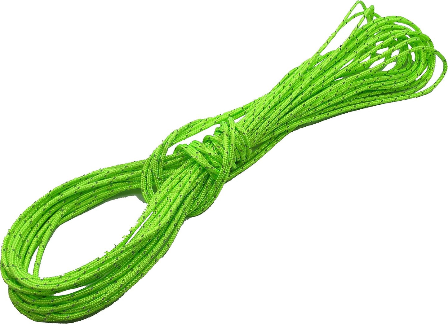 Ultra Light - 2mm Dyneema Tent Guy Guide Reflective Green Rope - 200kg Breaking Strain - Suitable for sailing, dinghy, yachting, cruising - 20 Meter