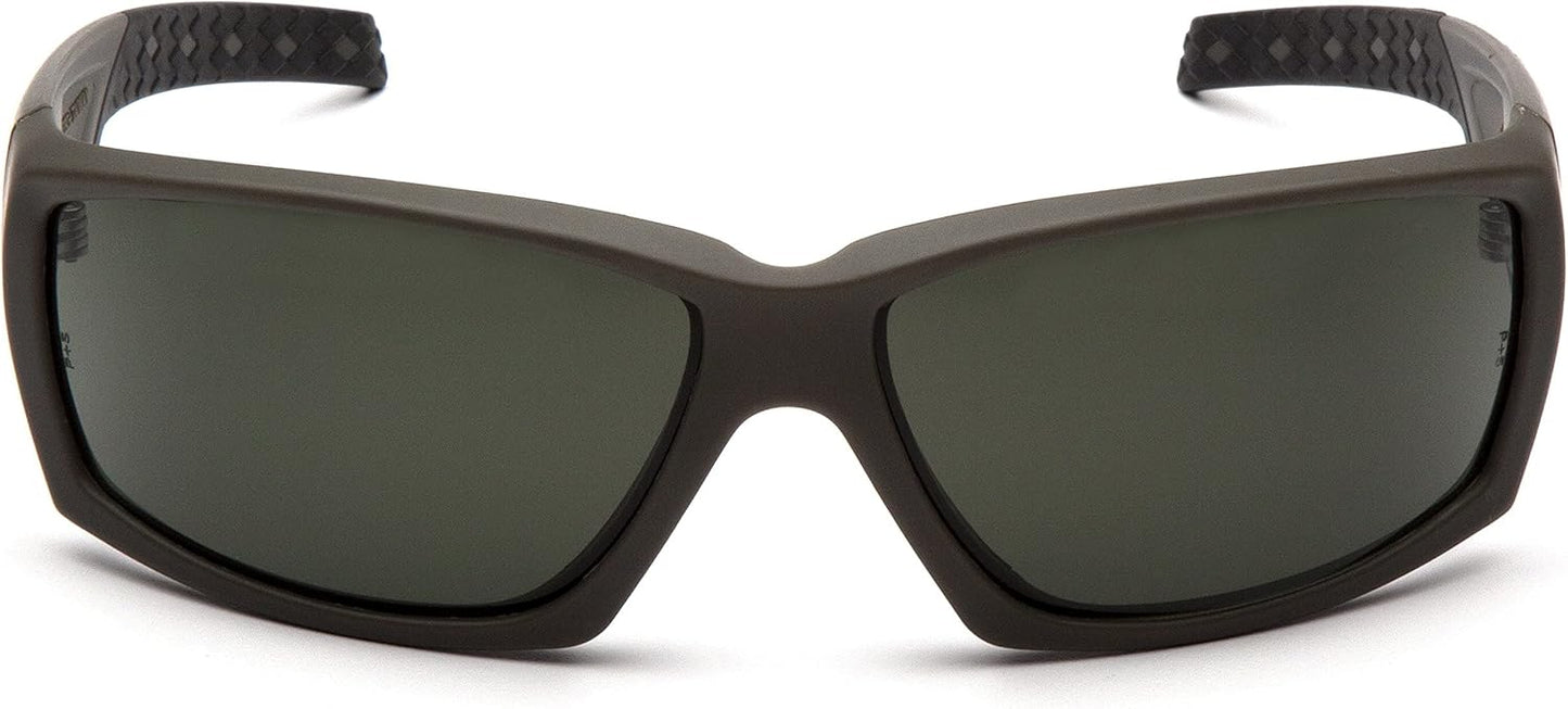 Venture Gear Overwatch Shooting Safety Sunglasses, Forest Gray Anti-Fog Lens