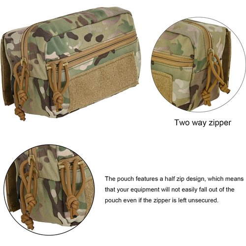 Tactical Drop Pouch, Dangler Pouch,Tactical Fanny Pack Tool EDC Pouch with Hook and Loop for Tactical Vest(CP)