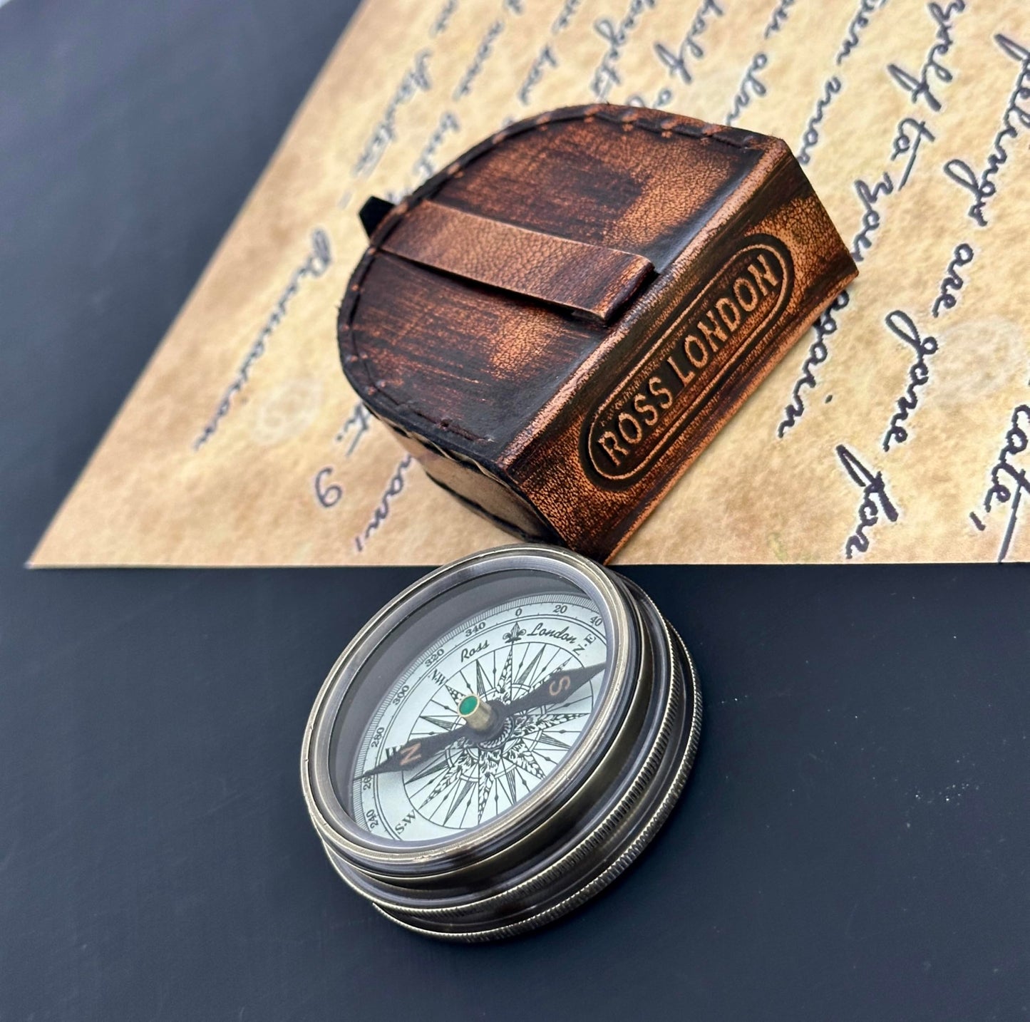 Unique Engraved Compass - NOT All Who Wander Are Lost - Men's Graduation Gift for Him, Dad, Husband