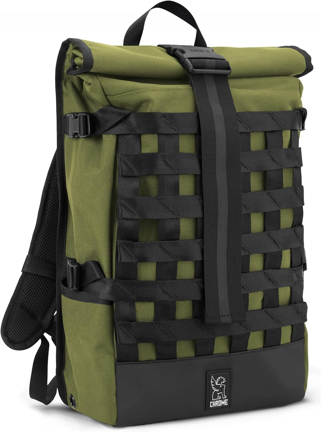Chrome Industries Pro Barrage Waterproof Roll-Top Satchel Backpack Black Black