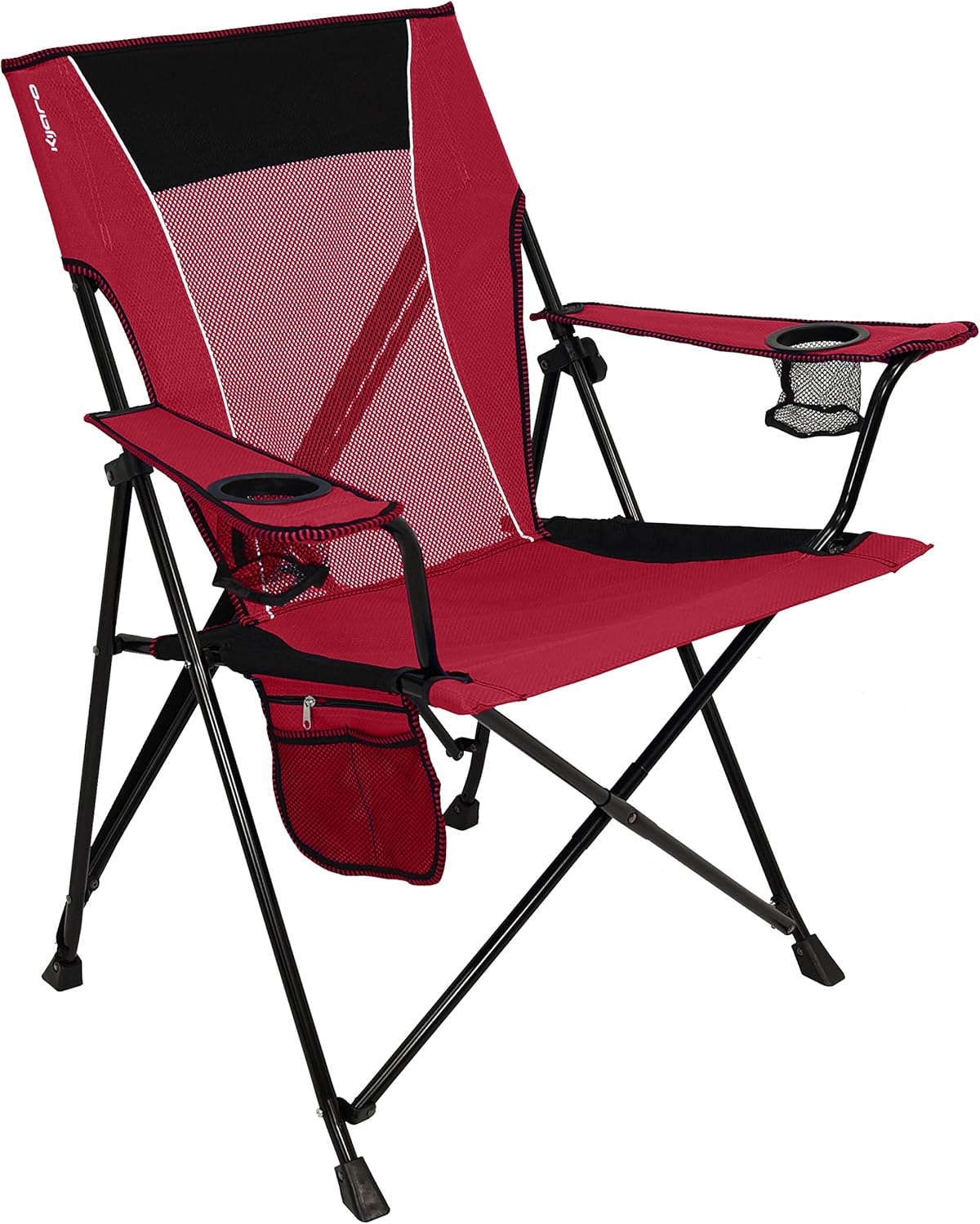 Kijaro Portable Camping Chairs - Enjoy the Outdoors with a Versatile Folding Sports Chair for Outdoor & Lawn - Dual Lock Feature Locks Position – Hallet Peak Gray