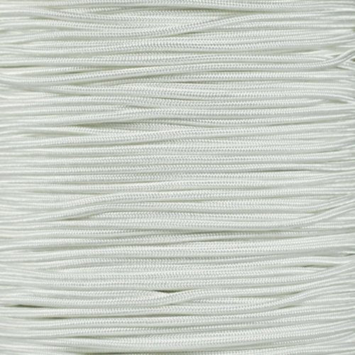 275lb Tactical Nylon Paracord - 5 Strand 3/32 Inch Rope - White 50 ft for Survival Gear