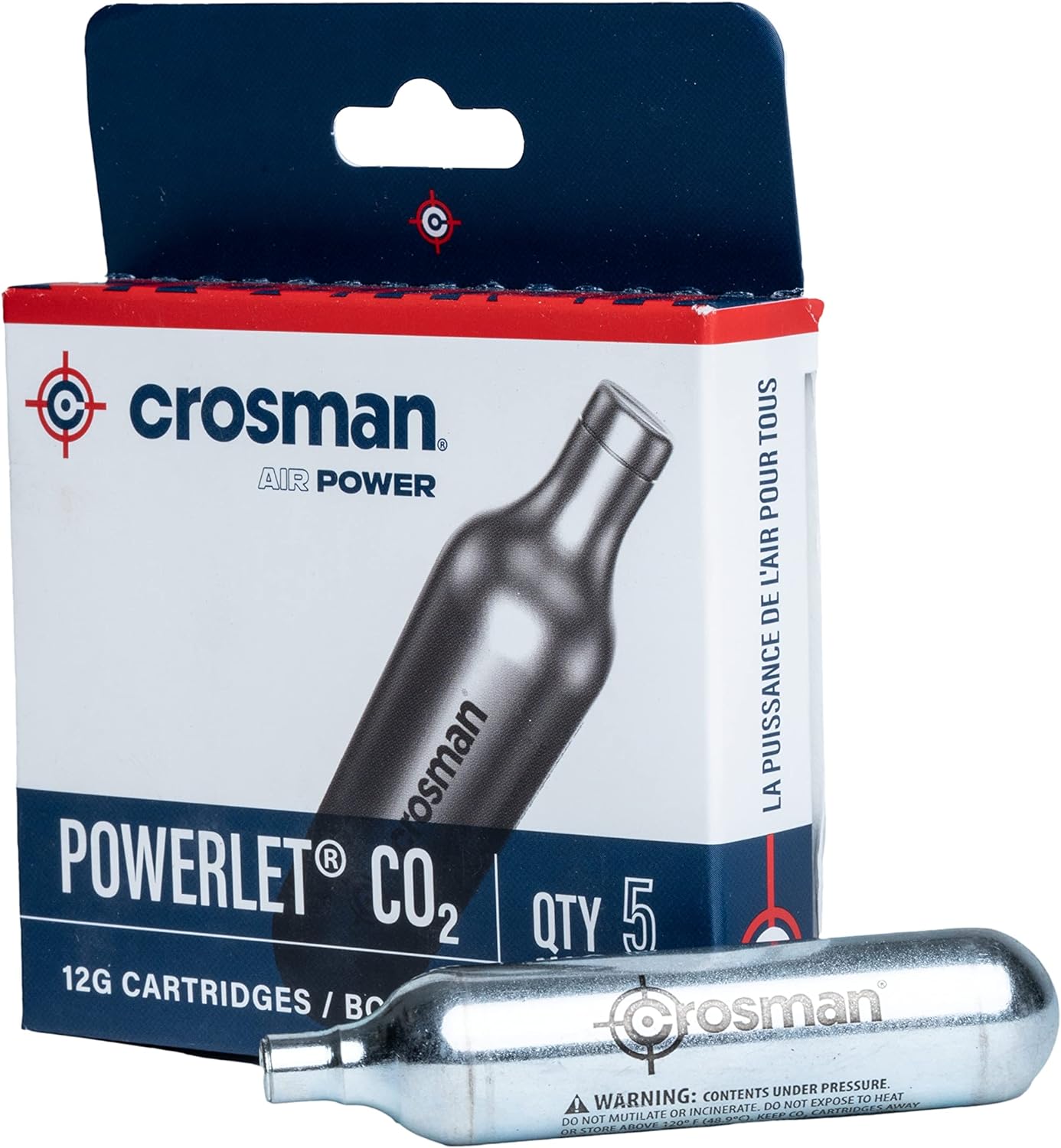 Crosman 5-Count CO2 Cartridges For Air Rifles And Air Pistols