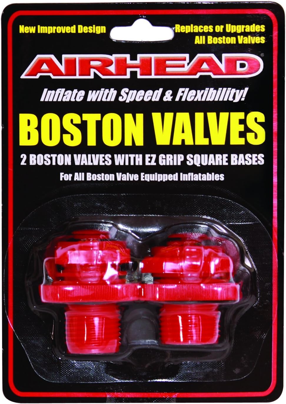 Airhead Boston Valve, Red, One Size (AHBV-2), 2 Count (Pack of 1)