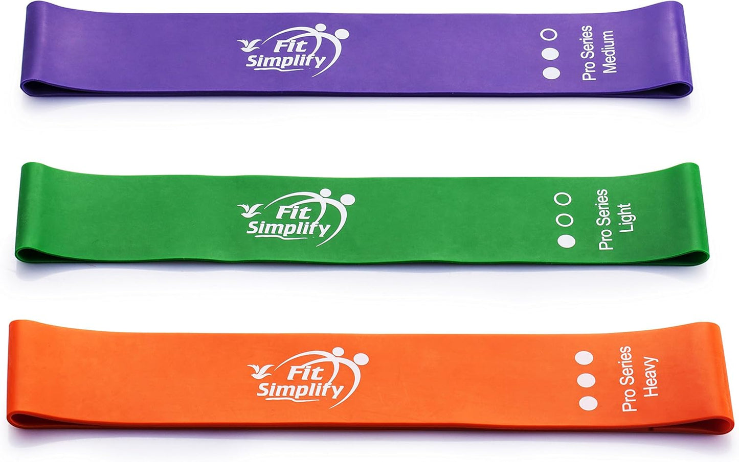 Fit Simplify Pro Series Resistance Loop Exercise Bands, Set of 3