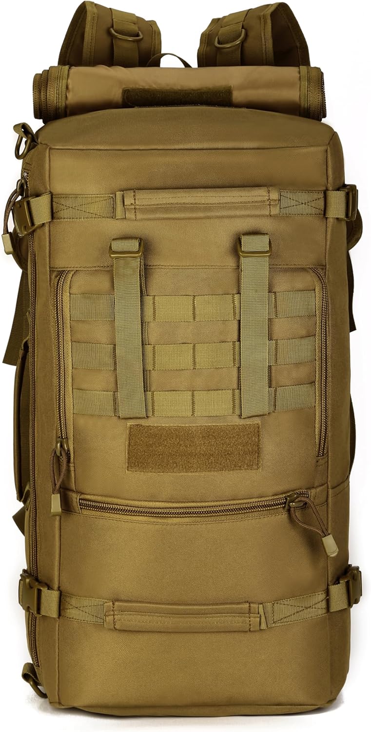 Huntvp 50L 3 Way Tactical Military MOLLE Assault Backpack Modular WR Bag