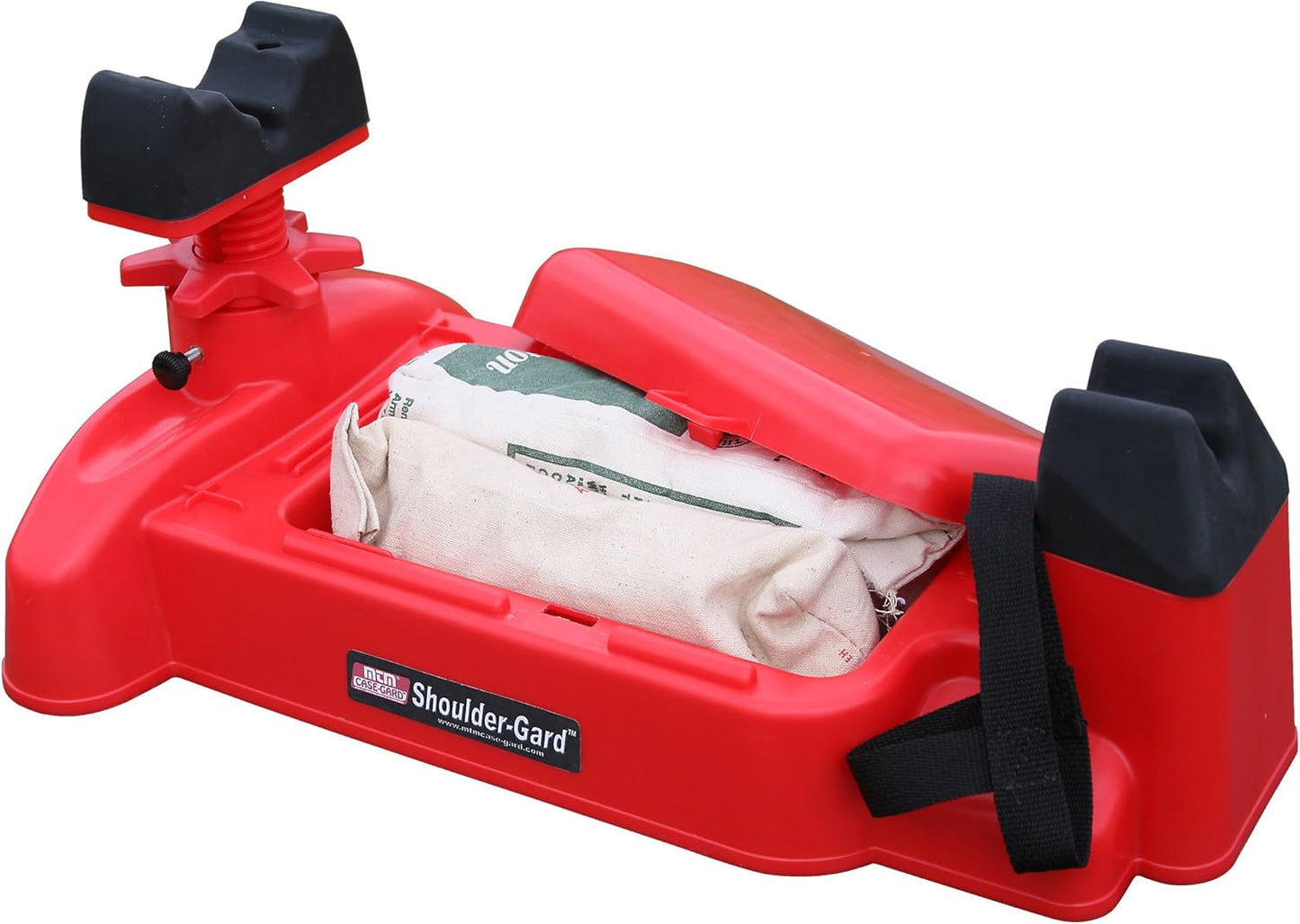 MTM SGR-30 Shoulder-Gard Recoil Reducing Rifle Shooting Rest for Outdoor Range, USA Made, Red