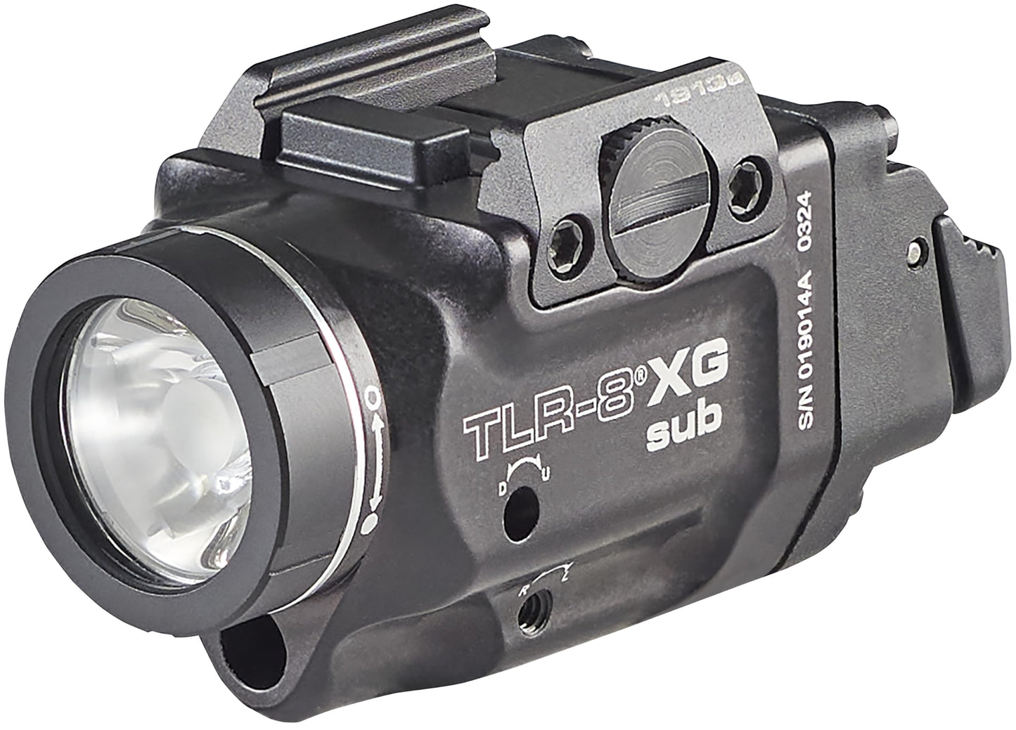 Streamlight 69438 TLR-8 X G sub 500-Lumen Rail-Mounted Tactical Weapon Light with Integrated Green Aiming Laser Exclusively for 1913 Short Models Only, Black