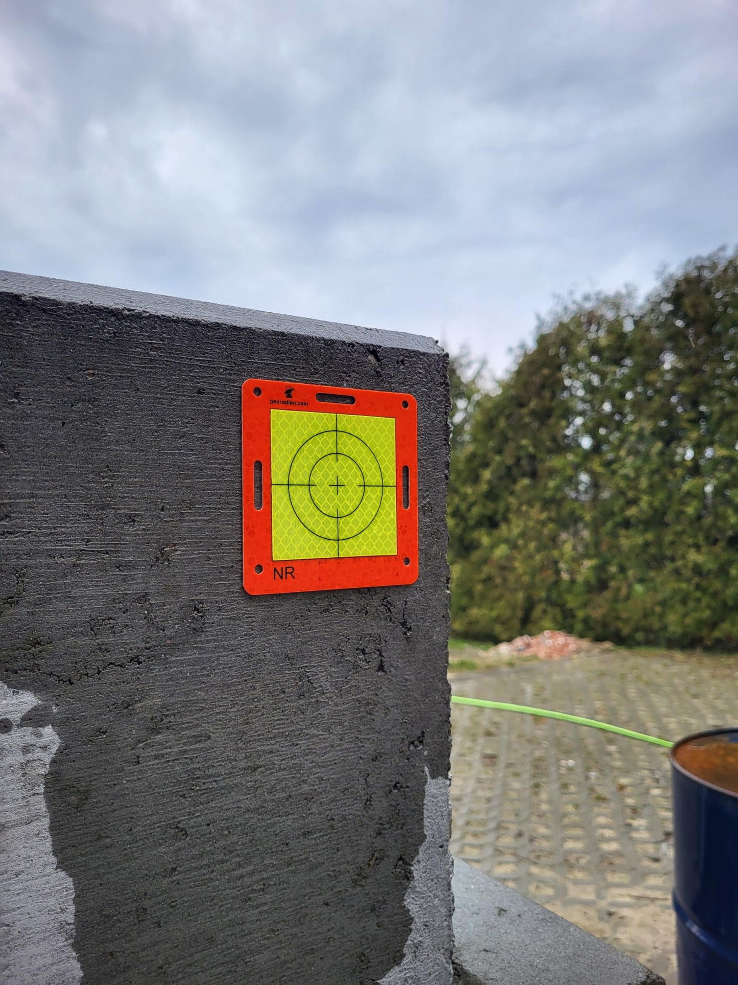 Georadian Wall Target Measurement Point for Monitoring Inspection Reflex Target (Yellow celadon)