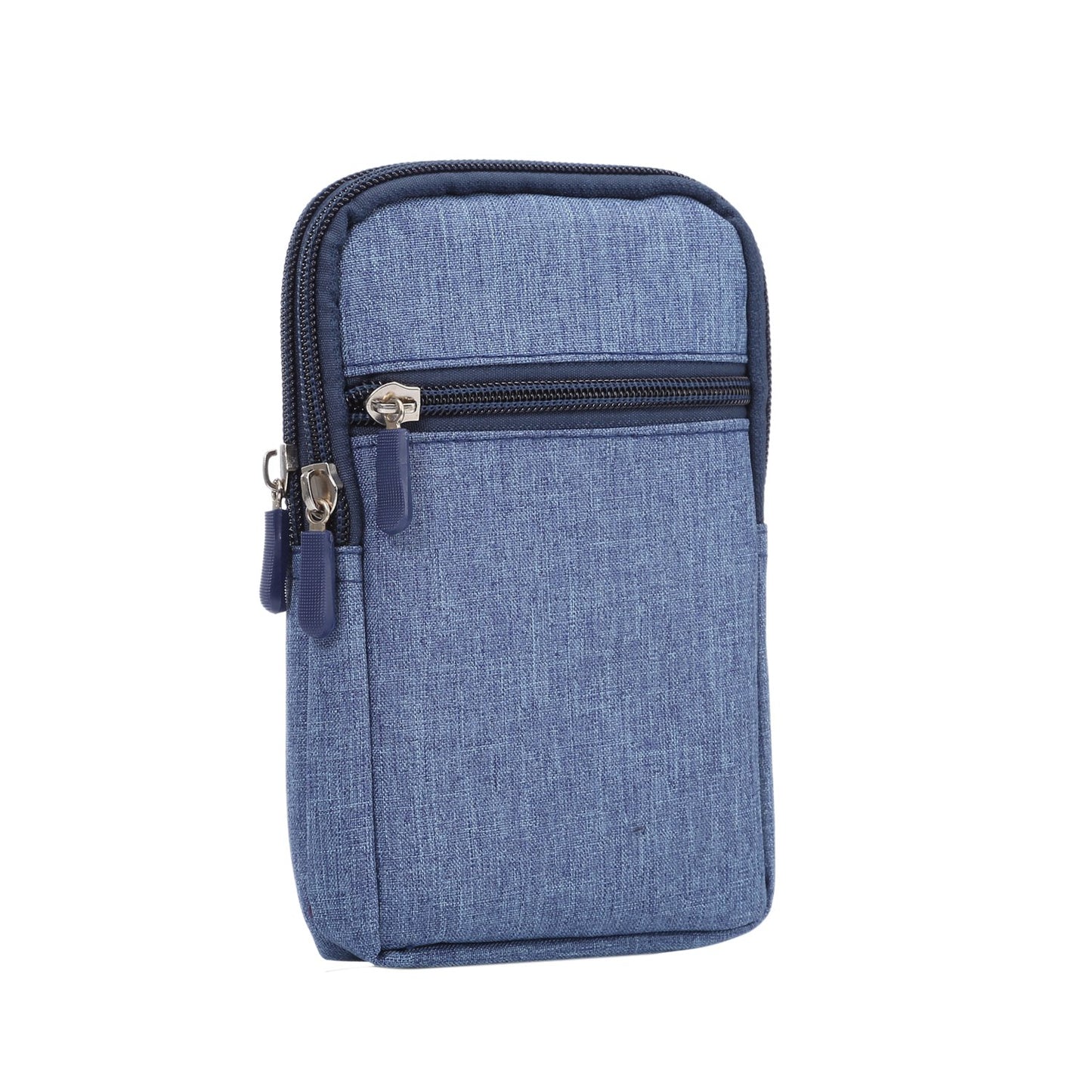 Vertical Cell Phone Waist Bag for Men, Mobile Phone Belt Pocket with Clip, Universal Mens Mobile Phone Belt Clip Holder Smartphone Waist Pouch Fanny Pack Protective Wallet with Carabiner Belt Loop