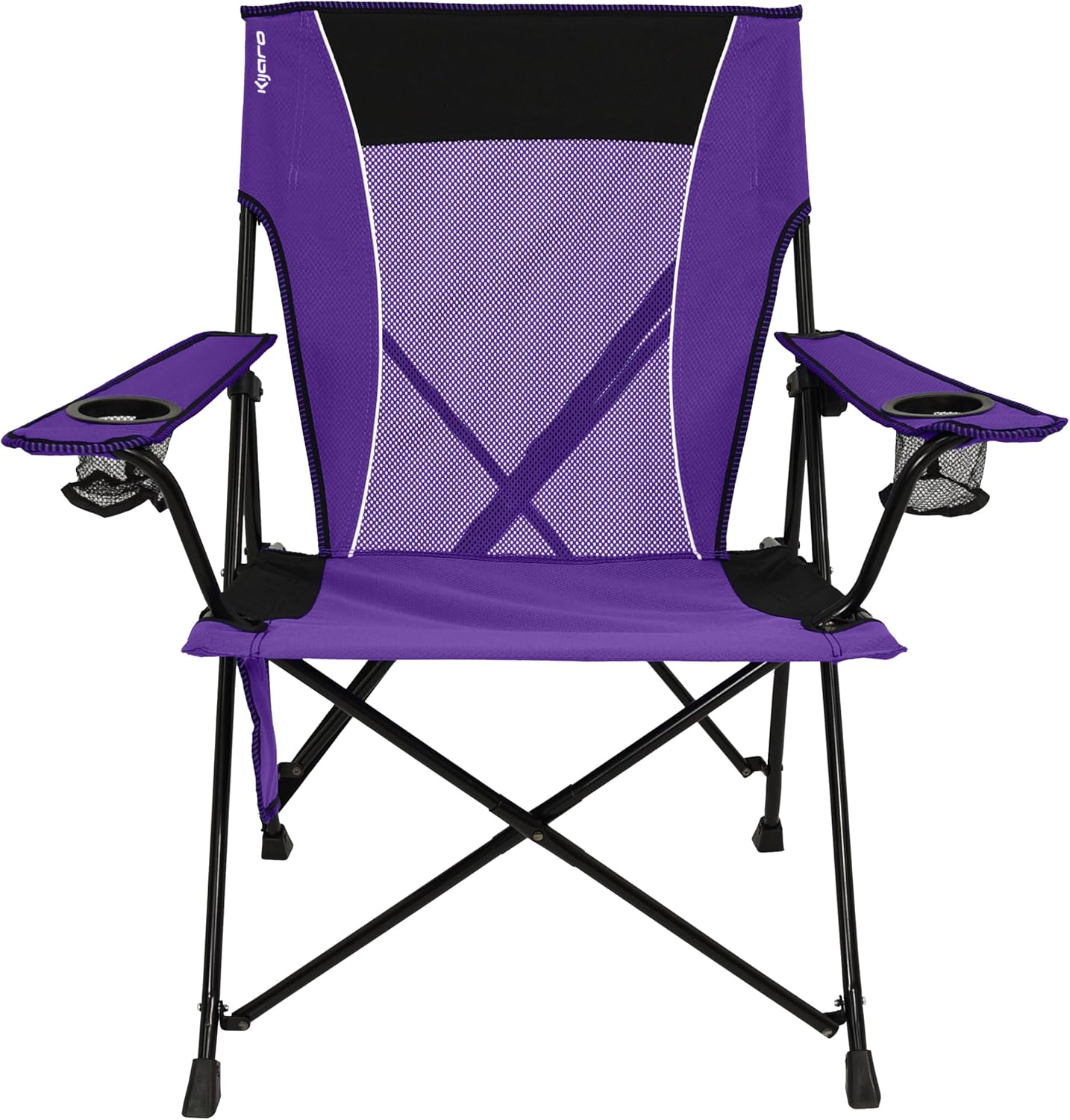 Kijaro Portable Camping Chairs - Enjoy the Outdoors with a Versatile Folding Sports Chair for Outdoor & Lawn - Dual Lock Feature Locks Position – Hallet Peak Gray