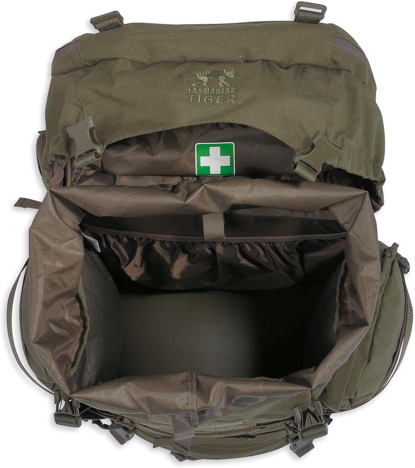 Tasmanian Tiger Raid Tactical Backpack MKIII - 52-Liter V2 Plus Carrying System with MOLLE System and Detachable Hip Strap, Black - 52 Liter