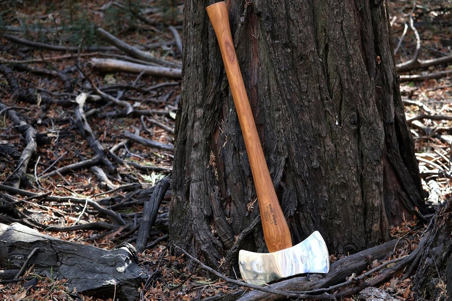 1844 Helko Werk Germany Classic Journeyman Pack Axe - Made in Germany Lightweight and Compact Backpacking Axe and Bushcraft Axe for Camping - Head 1.5 lbs, Handle 20 in. (Journeyman) #11441