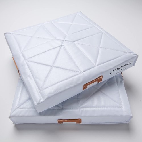 Champro 2 Quilted Bases with Double First Base (Orange/White)