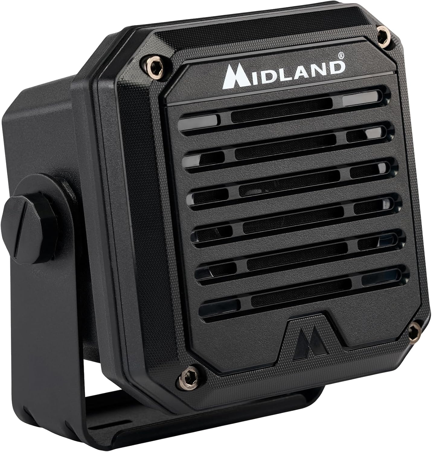 Midland - SPKMINI Mini External Speaker - Waterproof, 10 Watts, 3.5mm Plug - Compatible with All Mobile CB, GMRS, HAM and Amateur Radios
