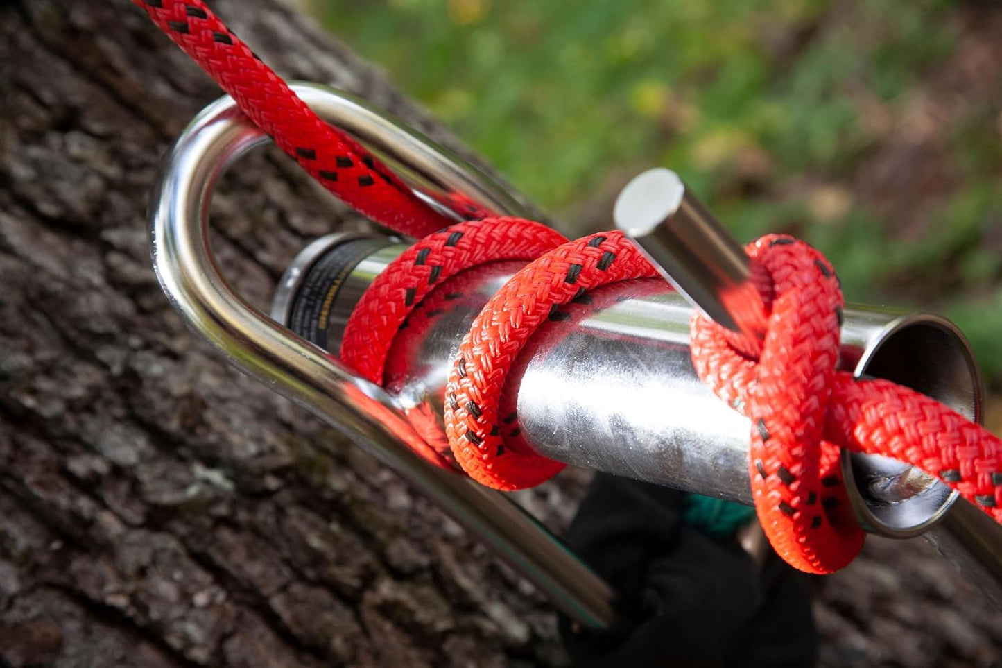 Notch Medium Portawrap Compact Stainless-Steel Rope Friction Device, Arborist Designed for Lines up to 5/8" to Lower Heavy Wood in Controlled Manner, WLL: 2,000 lbs. (POWMSS)