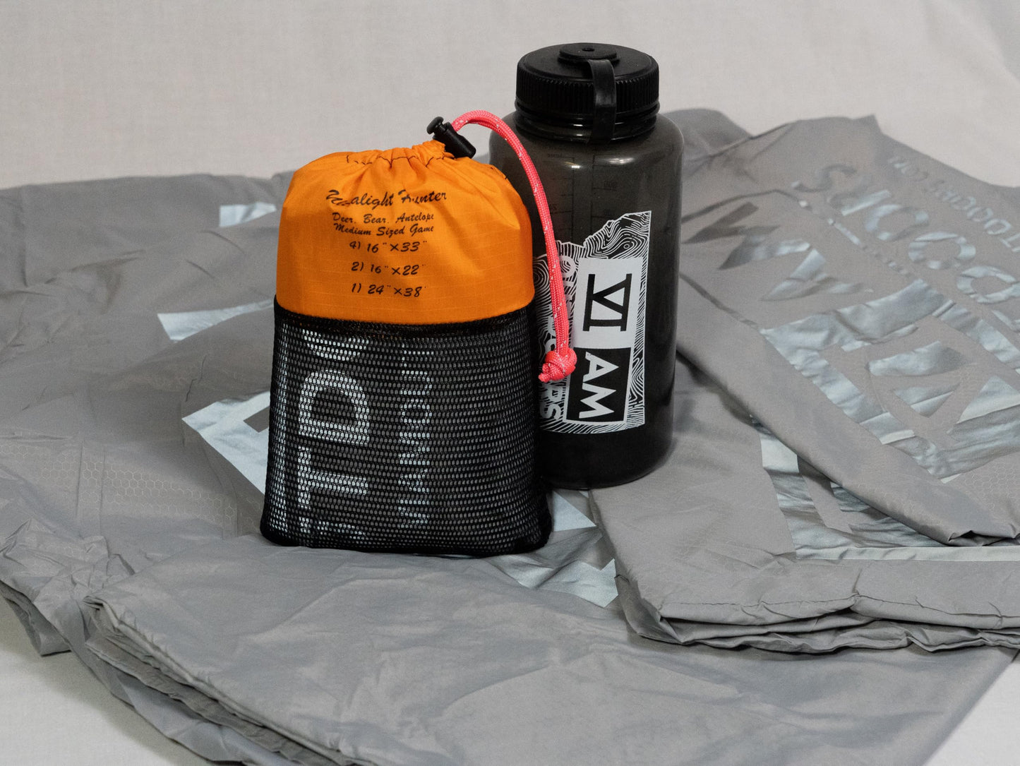 VIAM Outdoors Ultralight Hunter Game Bag Set – 7-Piece Lightweight 12.8oz | Hexagon Ripstop Meat Bags for Deer, Antelope, Bear | Reflective Print, Reusable, Washable, Breathable | Save 49% with Set